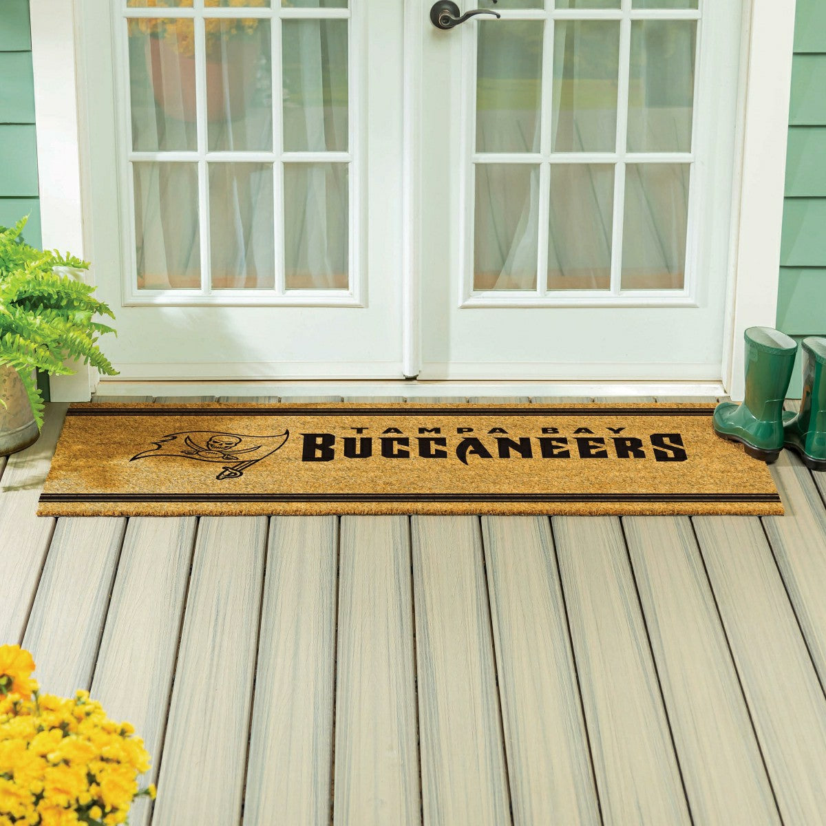 Tampa Bay Buccaneers Extra Large One Color Coir Mat, 60"x24"