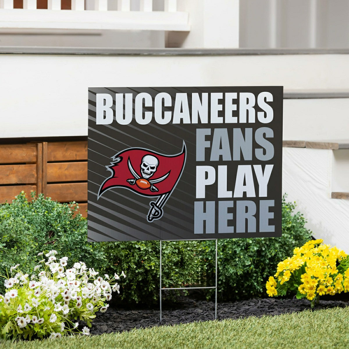 Tampa Bay Buccaneers Coroplast Yard Sign "Fans Play Here"