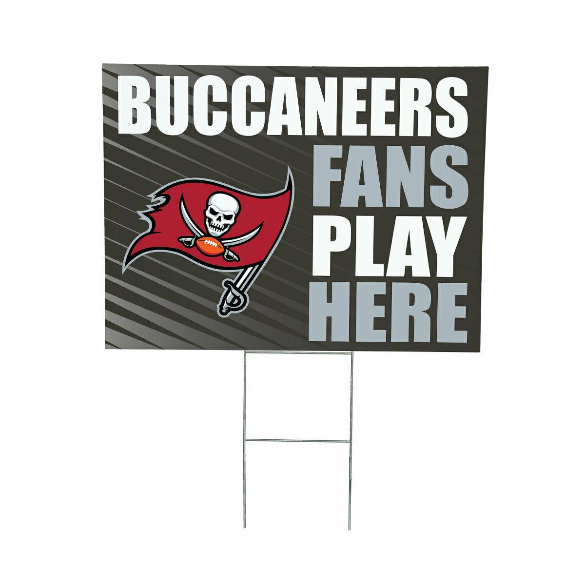 Tampa Bay Buccaneers Coroplast Yard Sign "Fans Play Here"