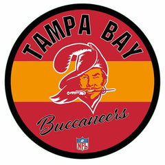 Tampa Bay Buccaneers NFL Football Large Round Vintage Edgelite LED Dec