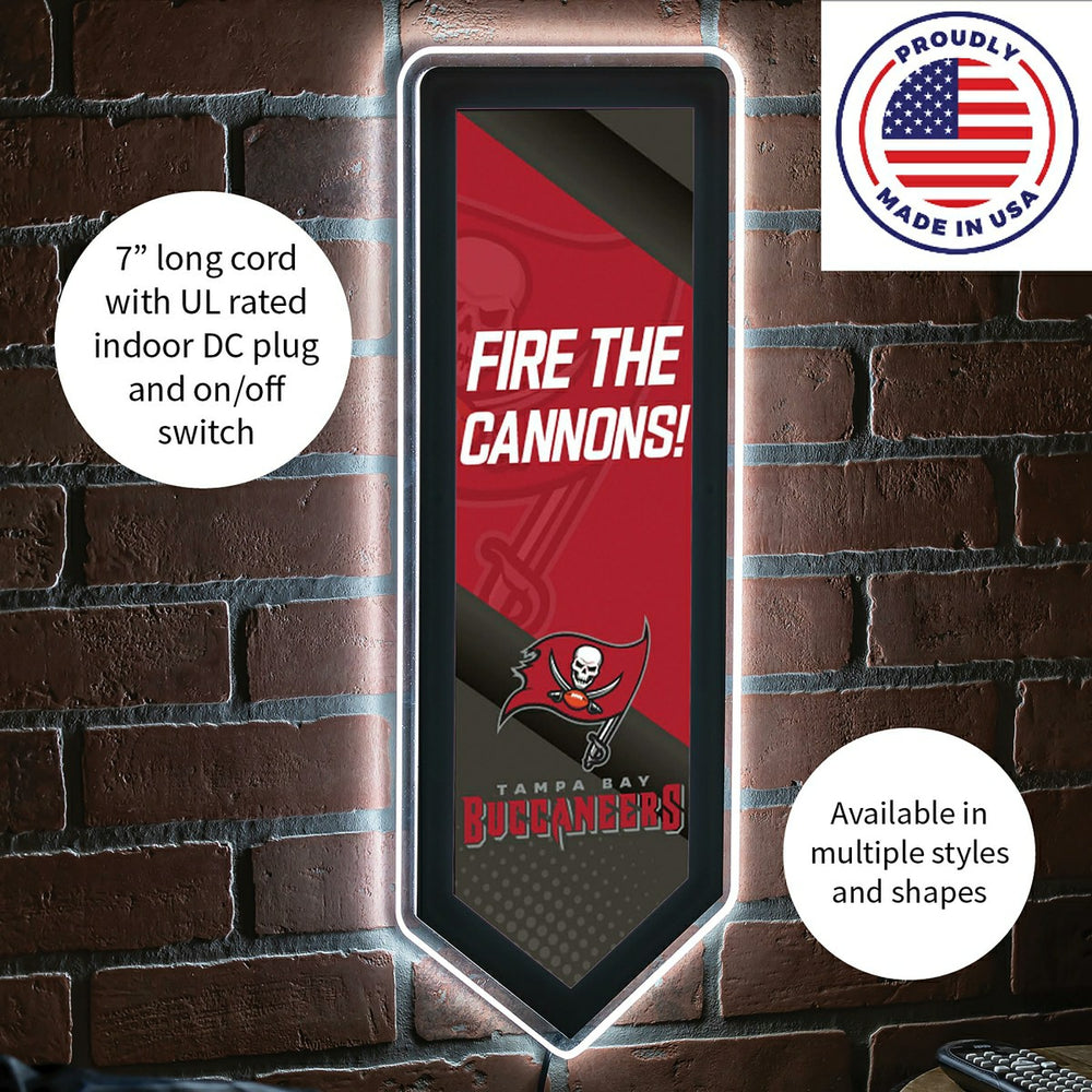 LED Wall Decor, Pennant, Tampa Bay Buccaneers
