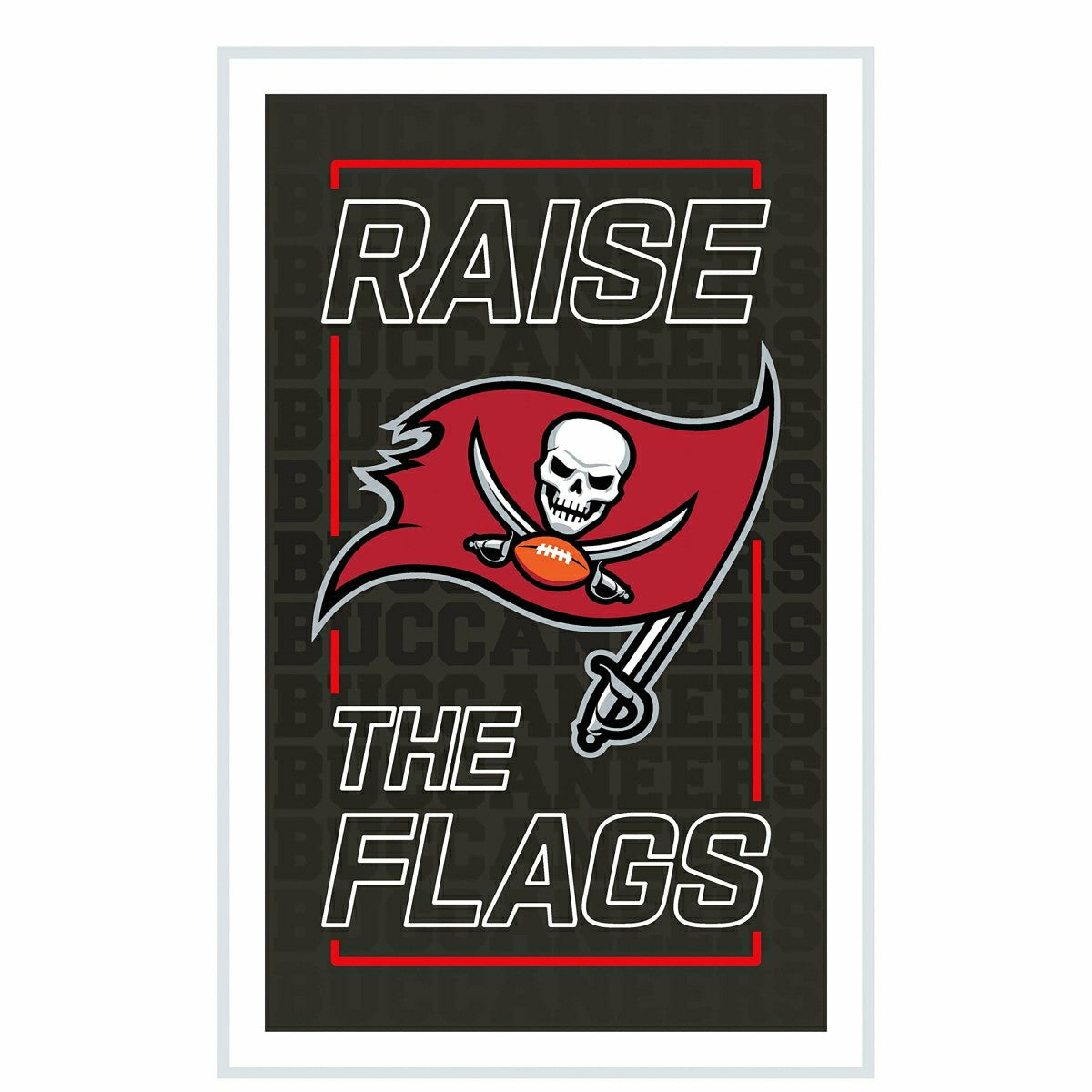 Tampa Bay Buccaneers NFL Football Rectangle Neolite LED Decor