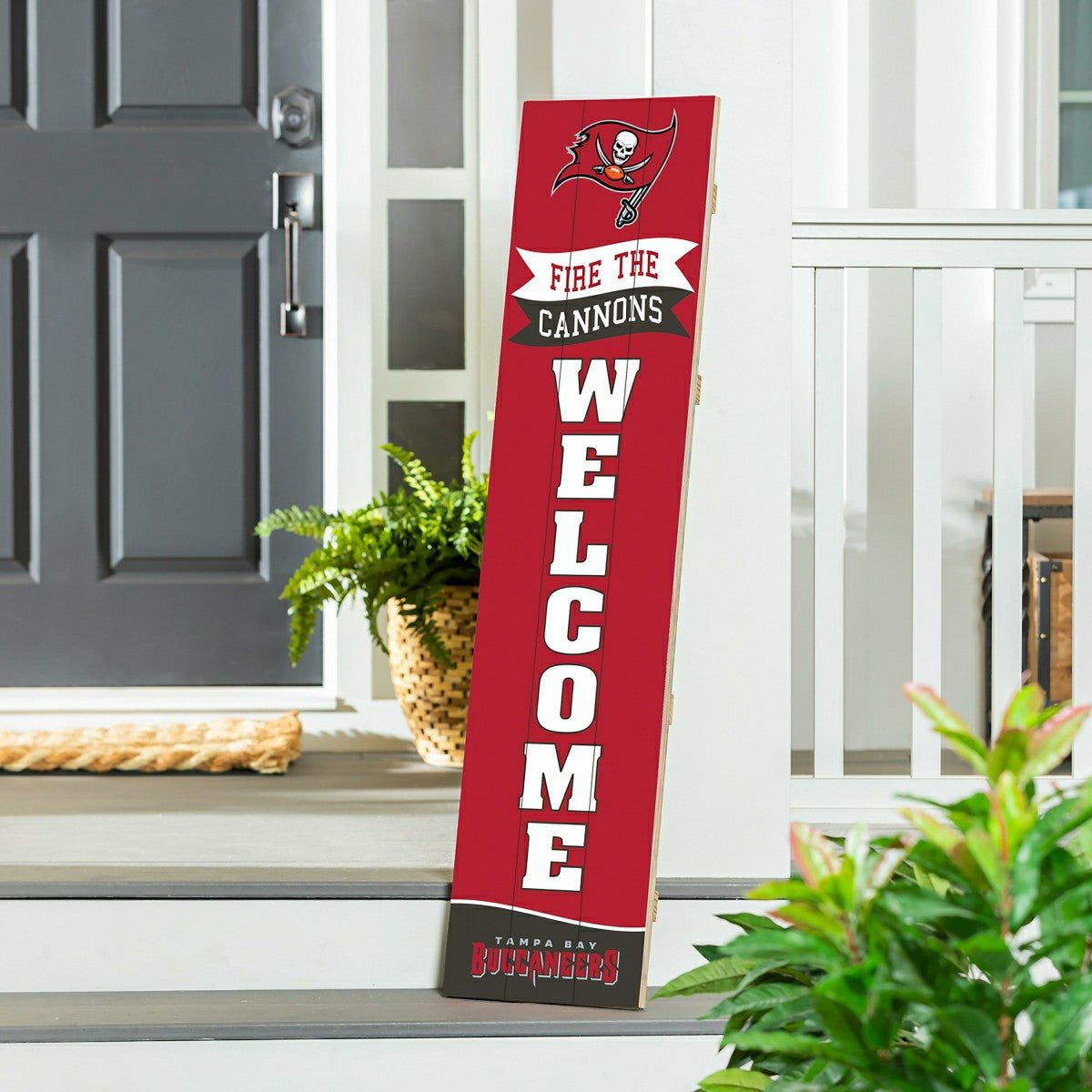 Tampa Bay Buccaneers Large Single Sided Leaner, 46"