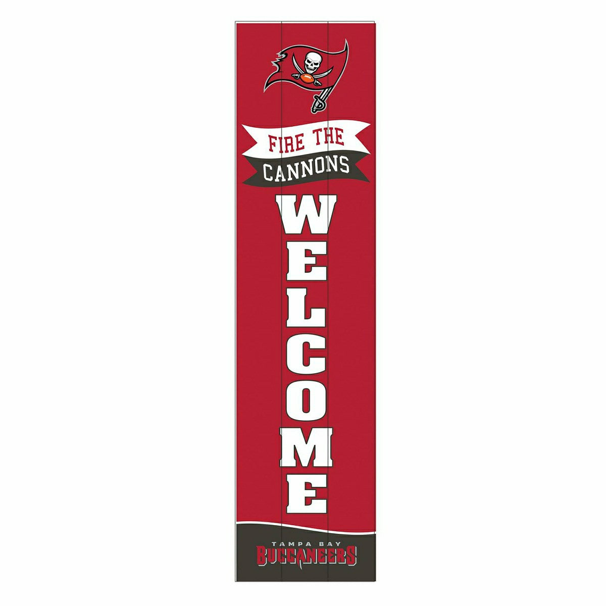 Tampa Bay Buccaneers Large Single Sided Leaner, 46"