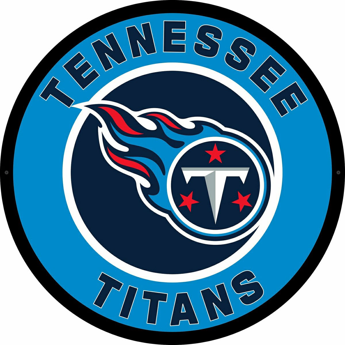 LED Wall Decor, Round, Tennessee Titans