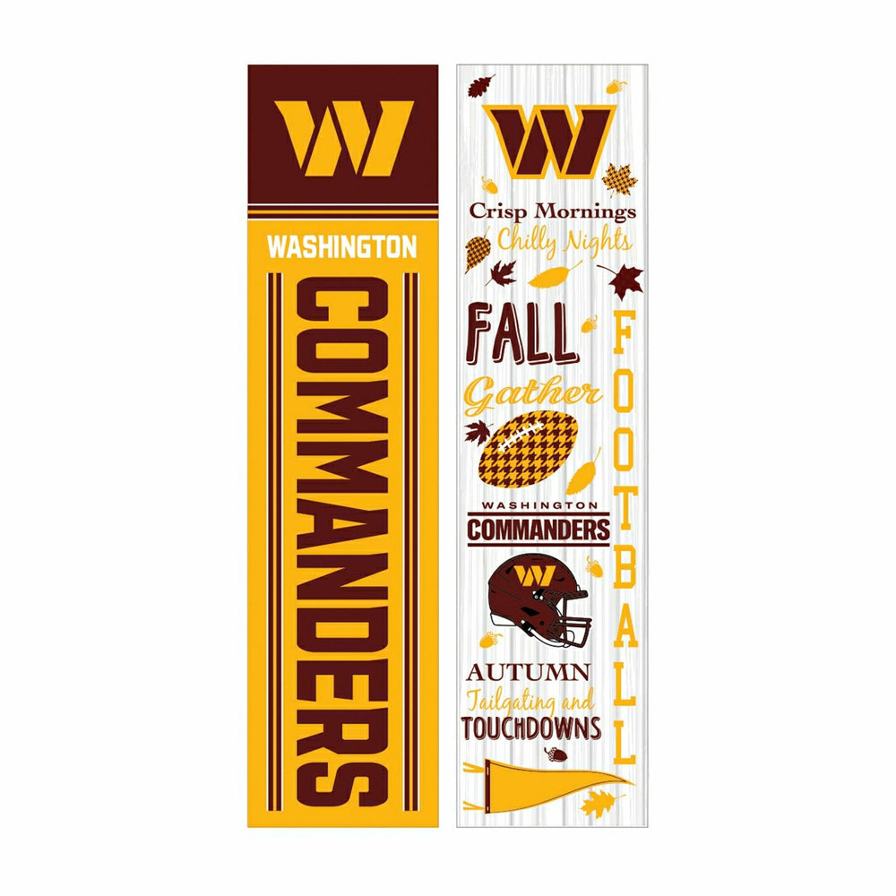 46" Double Sided Leaner, Washington Commanders, Fall Seasonal