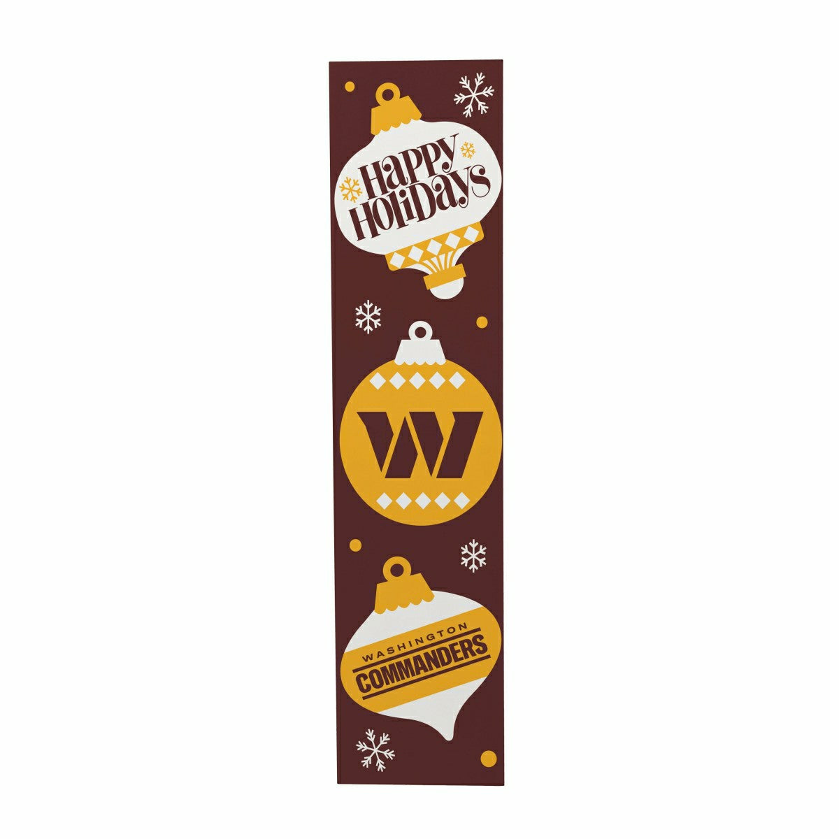 47" Double Sided Leaner, Washington Commanders, Christmas
