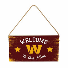 Washington Commanders Wood Wall Sign, 6x11