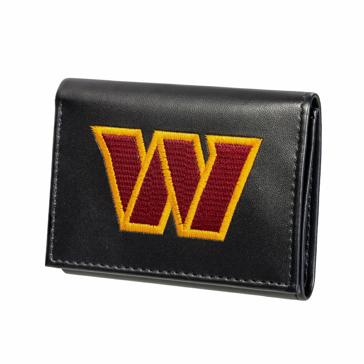 Washington Commanders Black Tri-Fold Embroidered Wallet w/ RFID Blocking