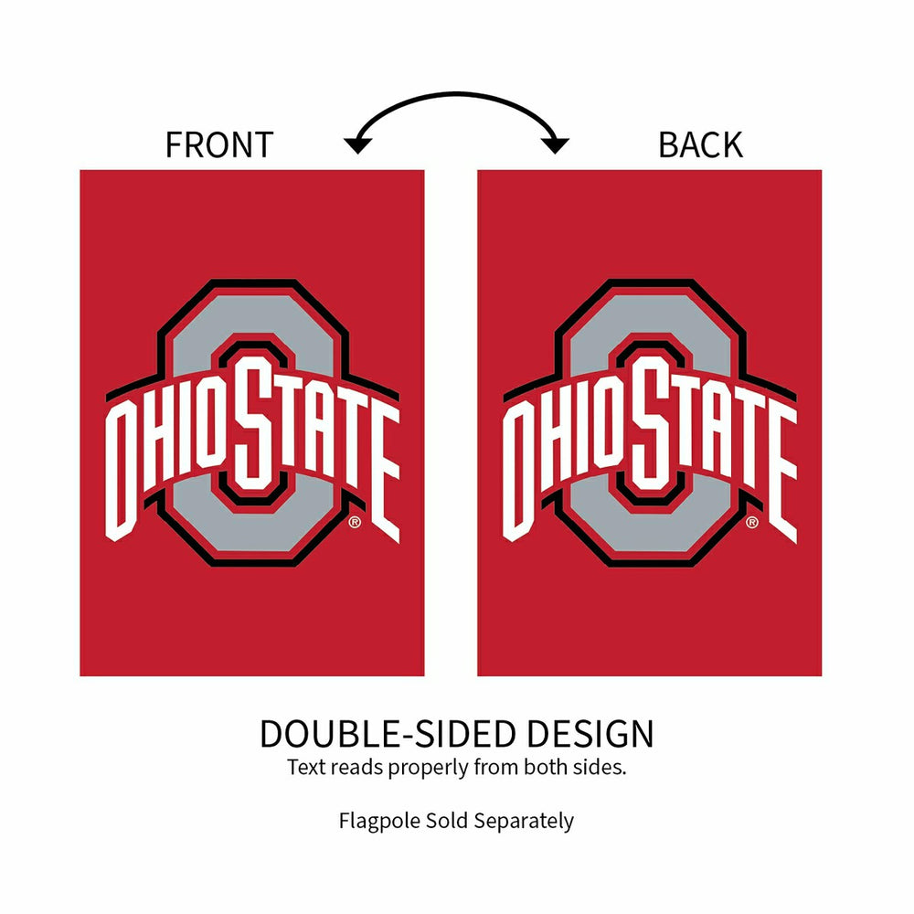 Ohio State University Applique House Flag