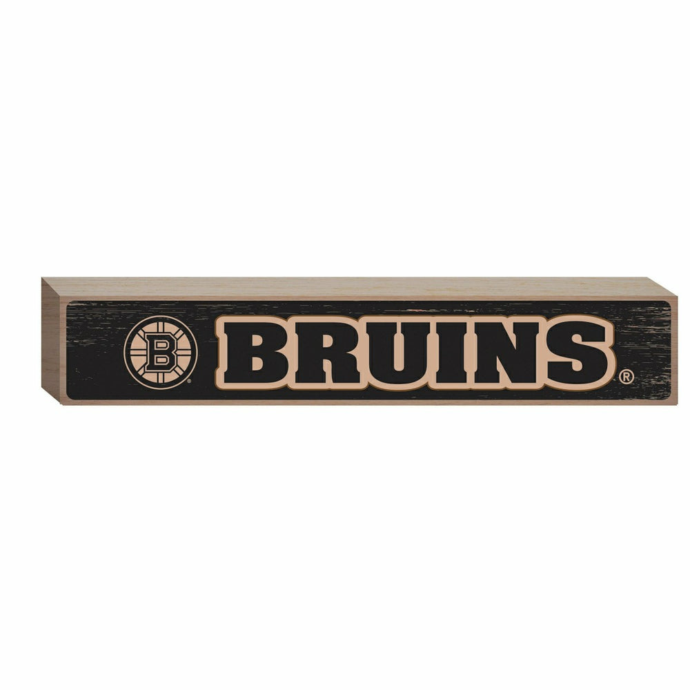 Boston Bruins Engraved Wood Sign, 3.5" x 18"