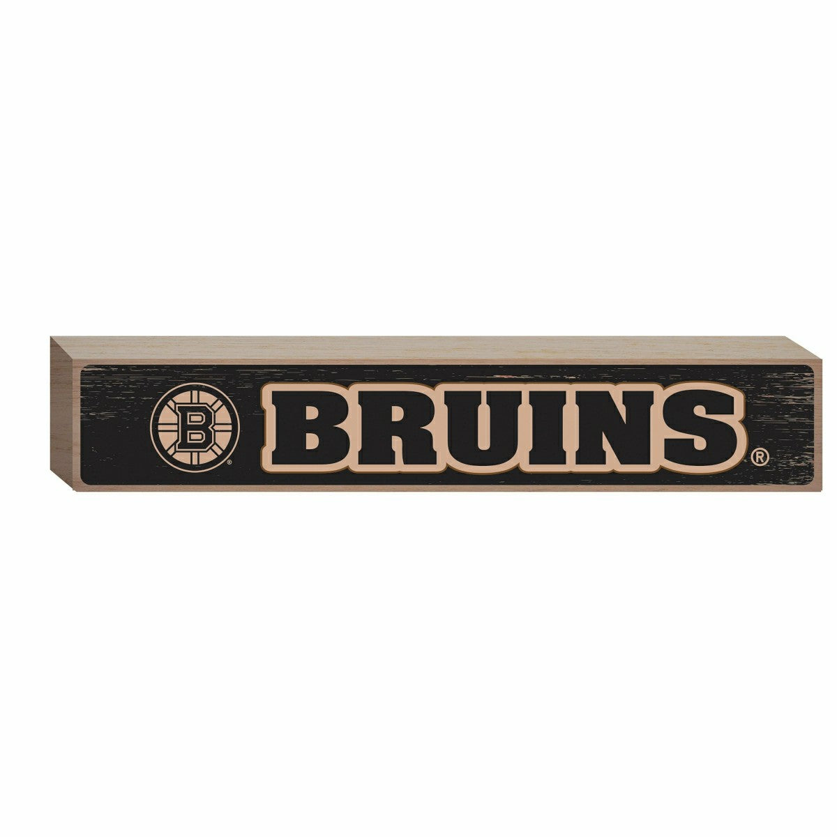 Boston Bruins Engraved Wood Sign, 3.5" x 18"