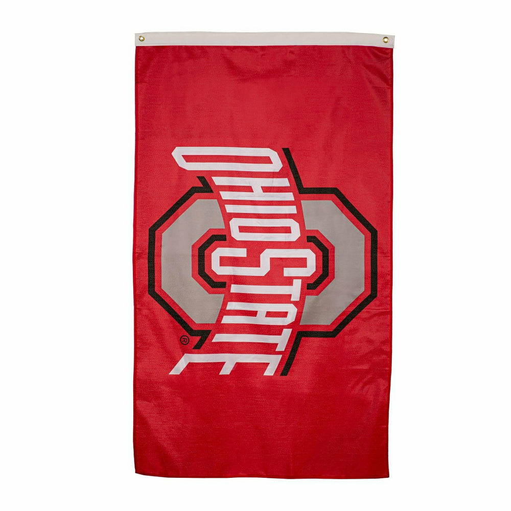 Ohio State University Single Sided Flag with 2 Grommets, 3'x5'