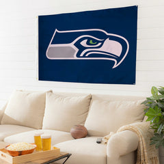 Seattle Seahawks Single Sided Estate Flag with 2 Grommets, 3'x5'