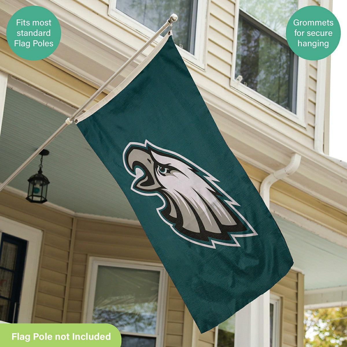 Philadelphia Eagles Single Sided Estate Flag with 2 Grommets, 3'x5'