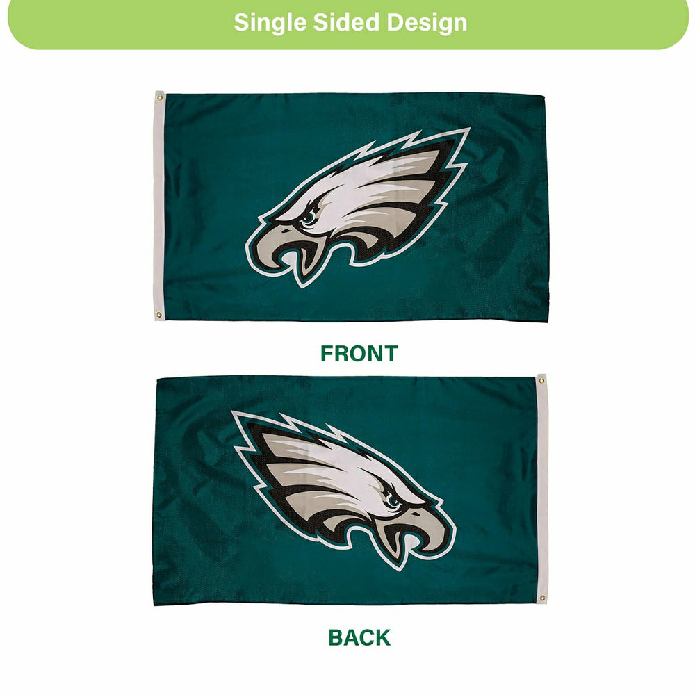 Philadelphia Eagles Single Sided Estate Flag with 2 Grommets, 3'x5'