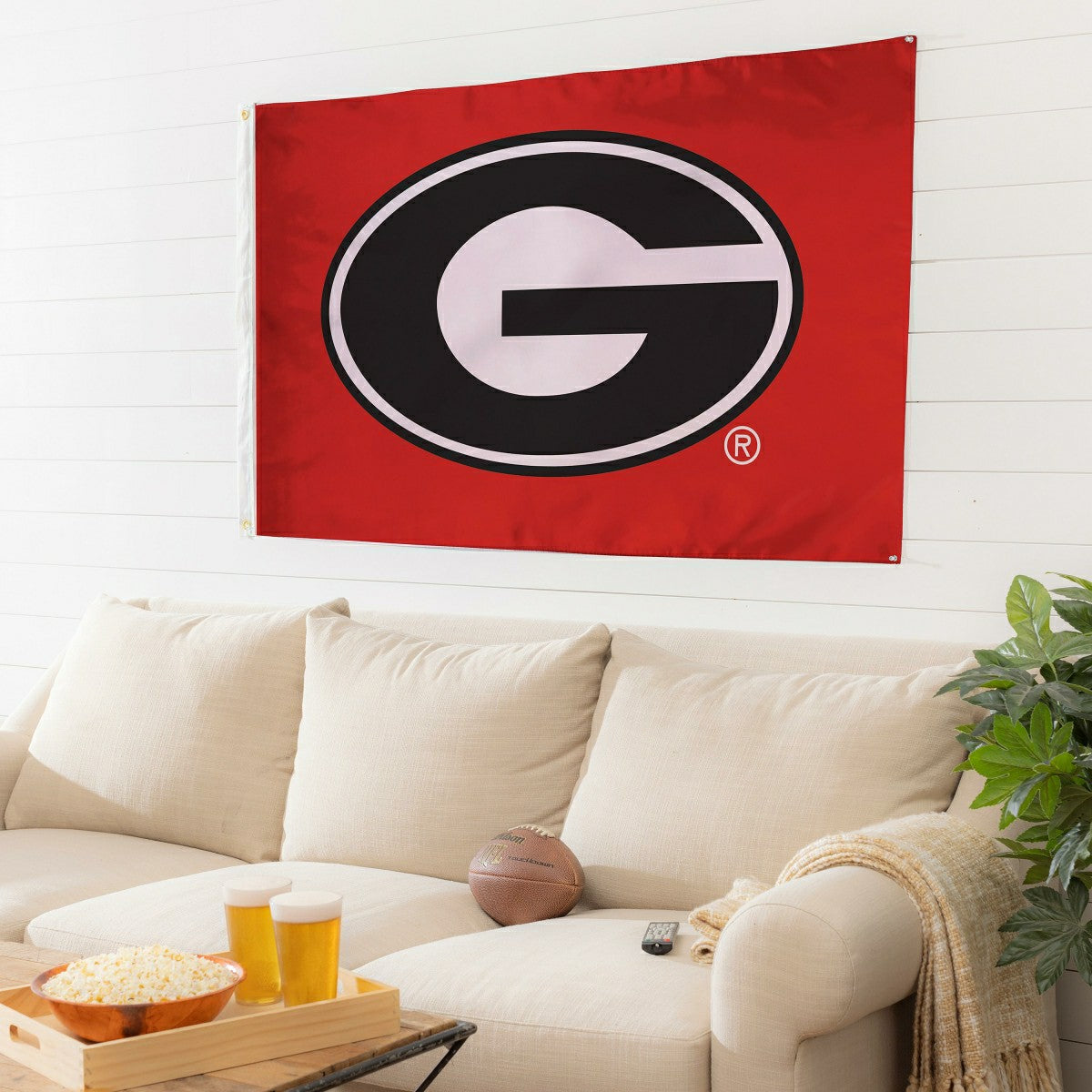 University of Georgia Single Sided Estate Flag with 2 Grommets, 3'x5'