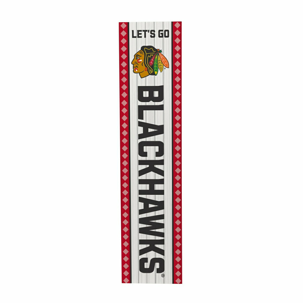 Chicago Blackhawks 47" Double Sided Leaner, Christmas