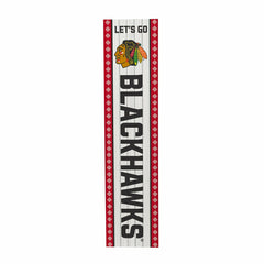 Chicago Blackhawks 47" Double Sided Leaner, Christmas