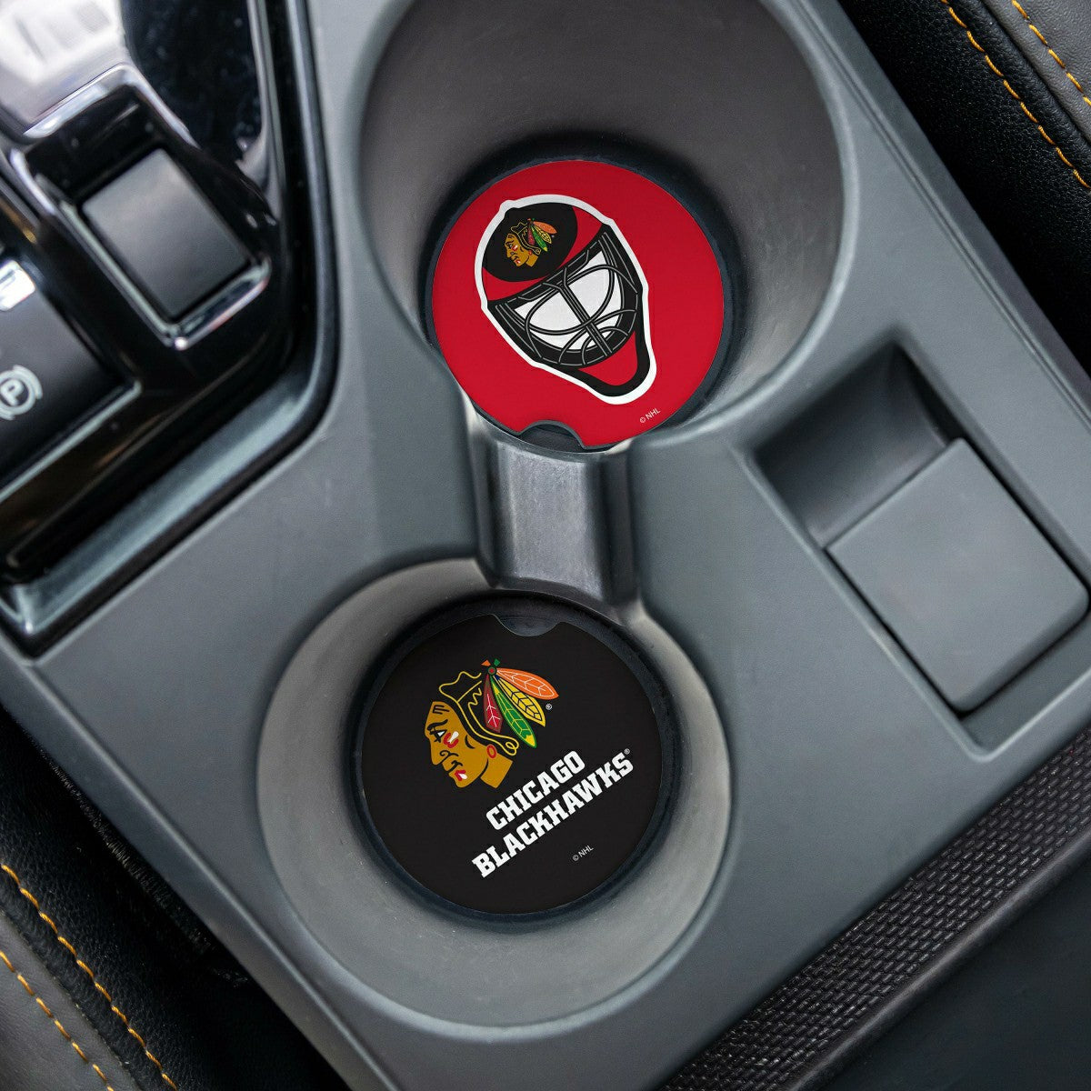 Chicago Blackhawks Car Coaster Set, 2pc
