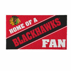 Chicago Blackhawks, PVC Mat COLOR, Home of a Fan