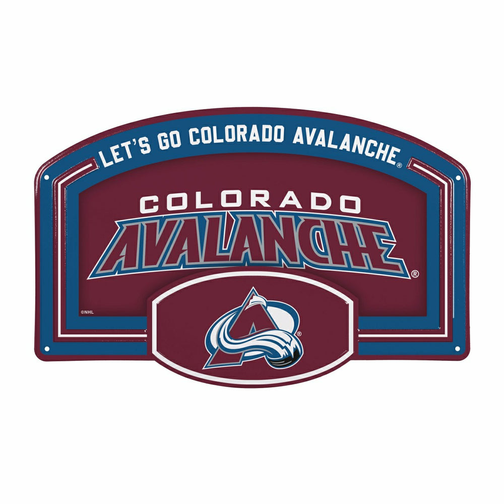 Colorado Avalanche USA Embossed Steel Wall Sign, 11" x 17"