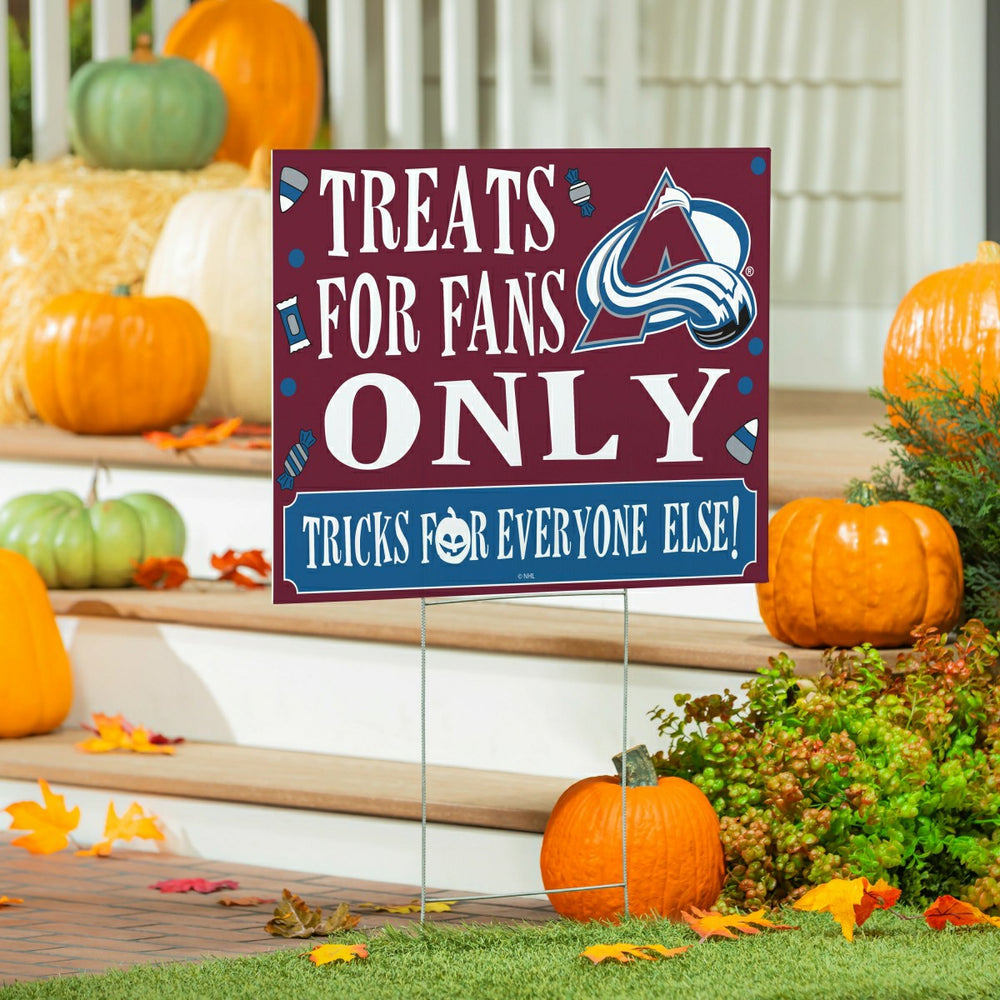 Colorado Avalanche Yard Sign, Halloween Treats for Fans