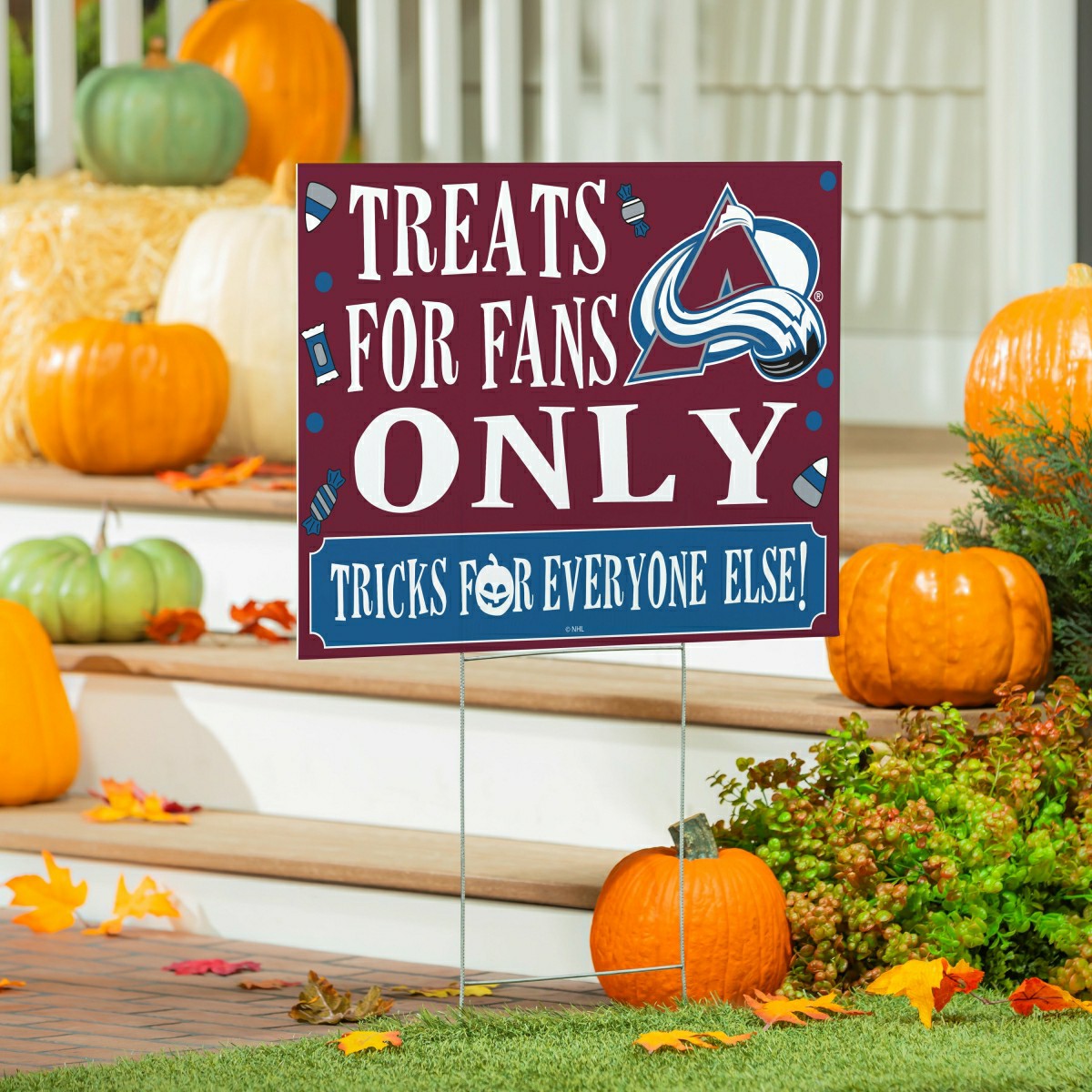 Colorado Avalanche Yard Sign, Halloween Treats for Fans
