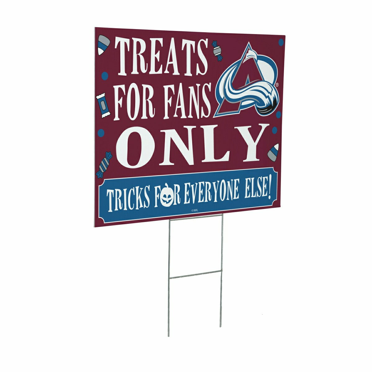 Colorado Avalanche Yard Sign, Halloween Treats for Fans
