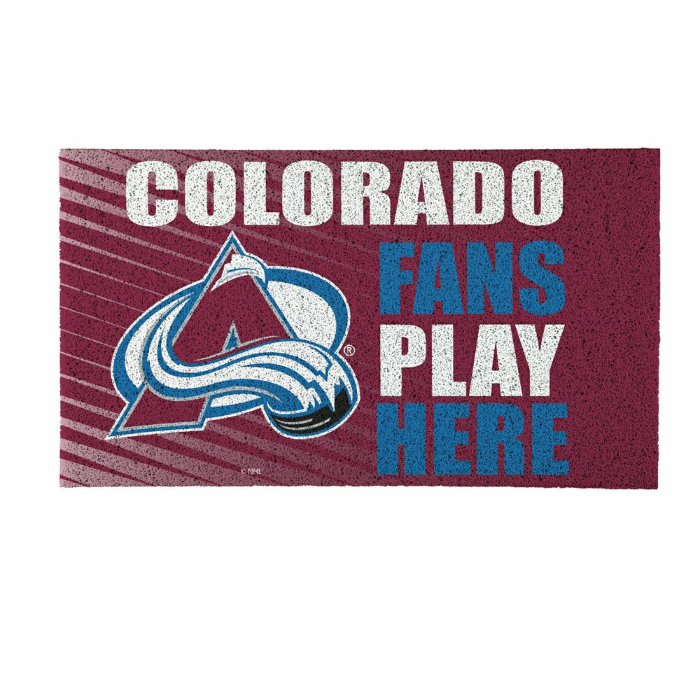 Colorado Avalanche Fan Mat, 28"x16"