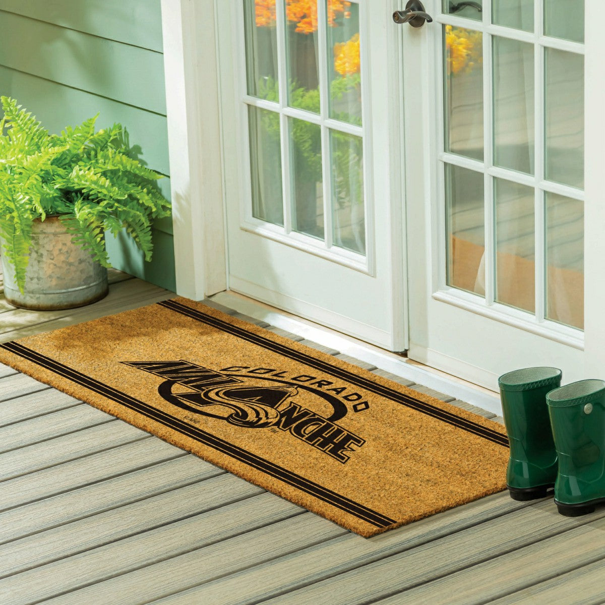 Colorado Avalanche Extra Large One Color Coir Mat, 60"x24"