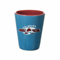 Colorado Avalanche 4-Piece Ceramic and Glass 2oz. Shot Glass Set