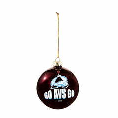 Blown Glass Ornament, Colorado Avalanche