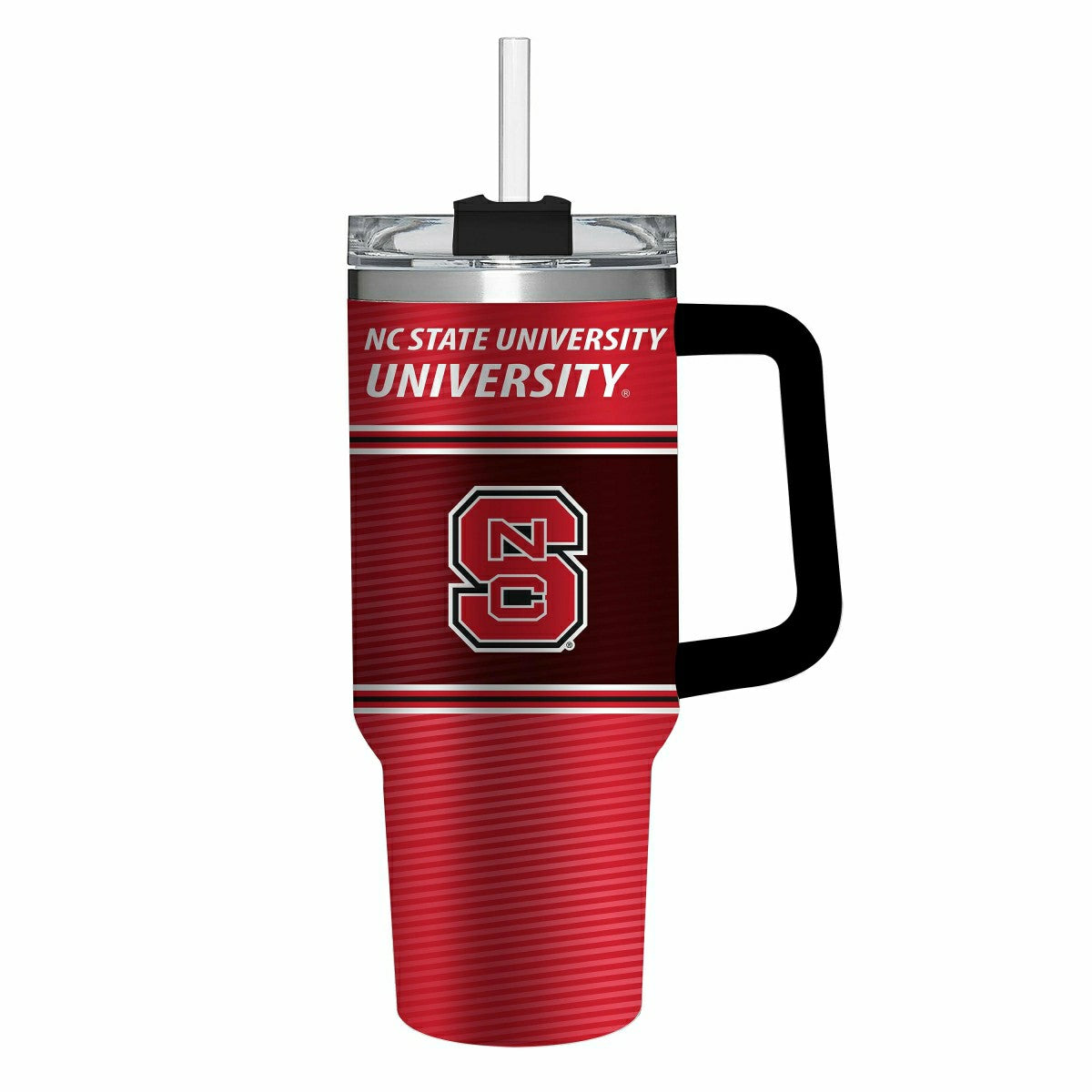 40oz Stainless Steel Canyon Cup w/ Straw, North Carolina State Univers