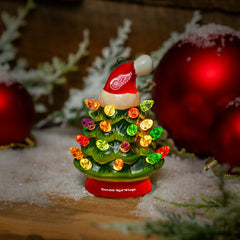 4" Mini LED Tabletop Christmas Tree, Set of 2, Detroit Red Wings