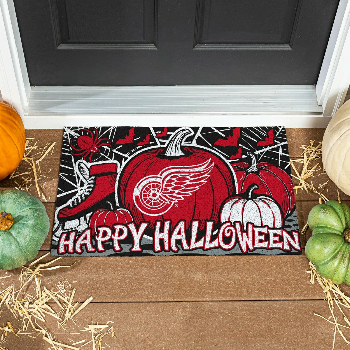 Detroit Red Wings Halloween PVC Mat, 28"x16"