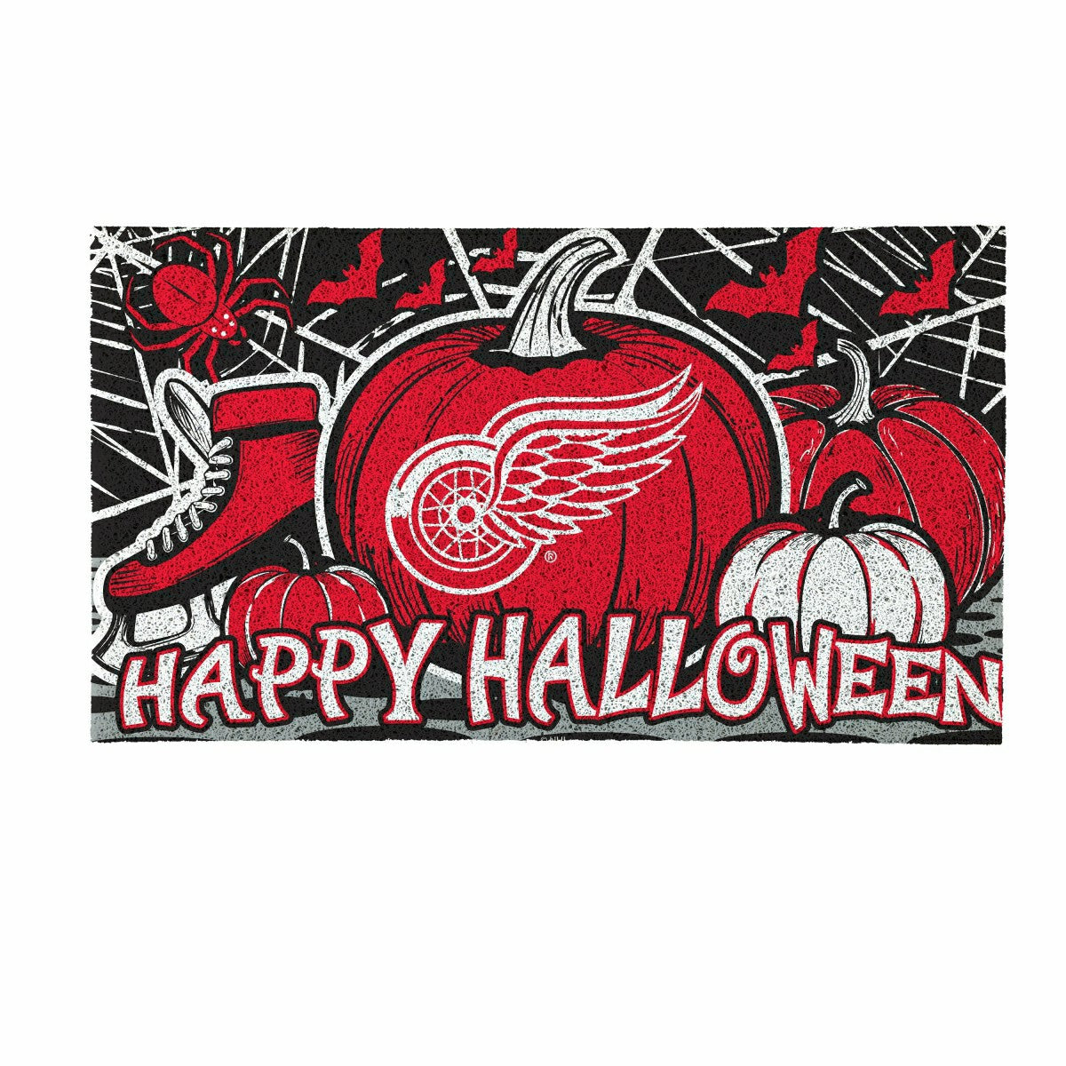 Detroit Red Wings Halloween PVC Mat, 28"x16"