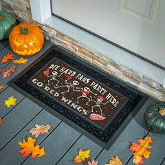 Detroit Red Wings Flocked Coir Halloween Sassafras Switch Mat, 22"x10"