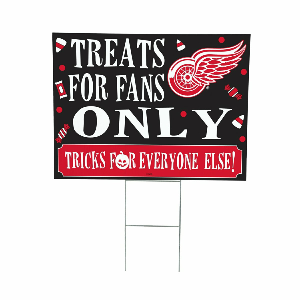 Detroit Red Wings Yard Sign, Halloween Treats for Fans