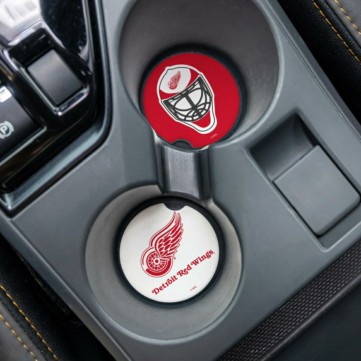 Detroit Red Wings Car Coaster Set, 2pc