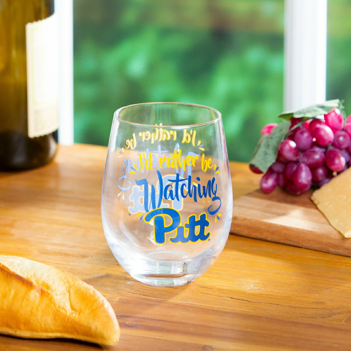 University of Pittsburgh, 17oz Boxed Stemless Glass