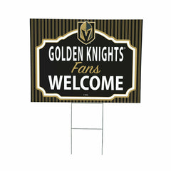 Las Vegas Golden Knights Coroplast Yard Sign, "Fans Welcome"