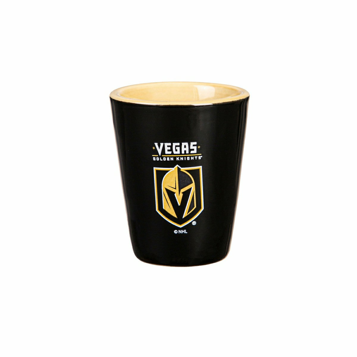 Vegas Golden Knights 4-Piece Ceramic and Gs 2oz. Shot Gs Set