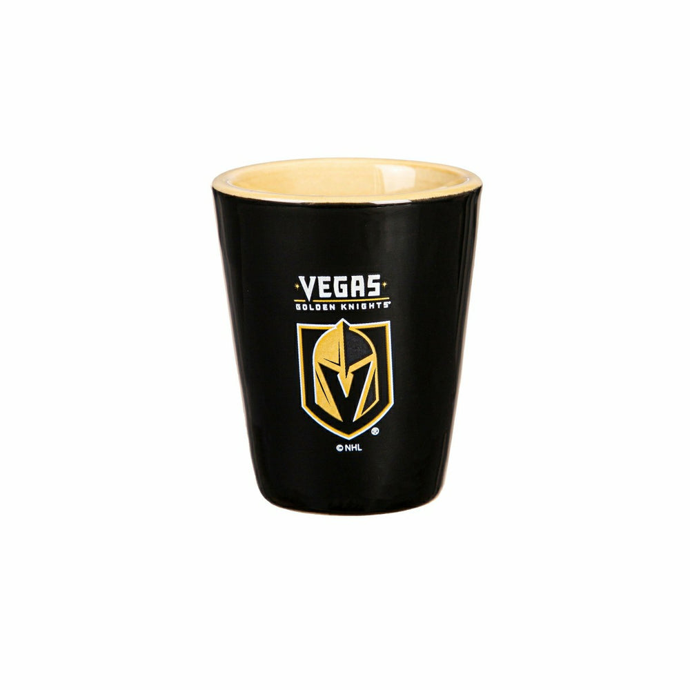 Vegas Golden Knights 4-Piece Ceramic and Gs 2oz. Shot Gs Set