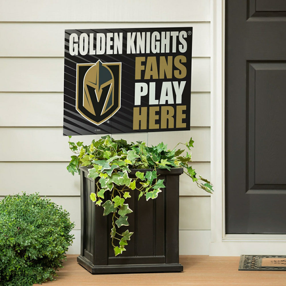Las Vegas Golden Knights Coroplast Yard Sign "Fans Play Here"