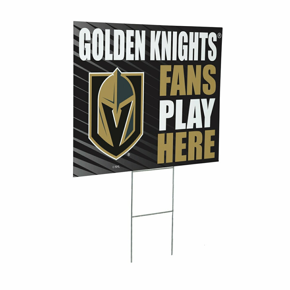Las Vegas Golden Knights Coroplast Yard Sign "Fans Play Here"
