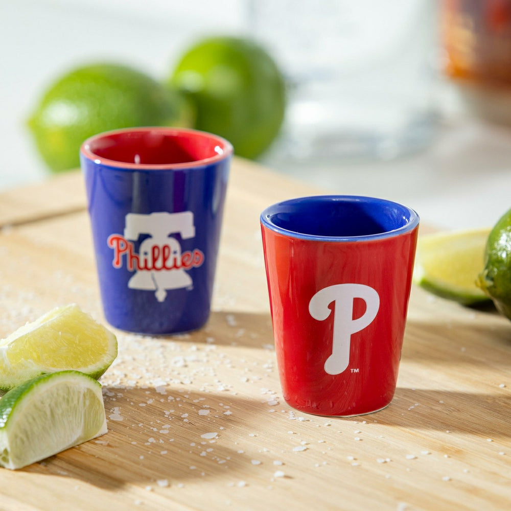 Philadelphia Phillies 4-Piece Ceramic 2oz. Shot Glass Set