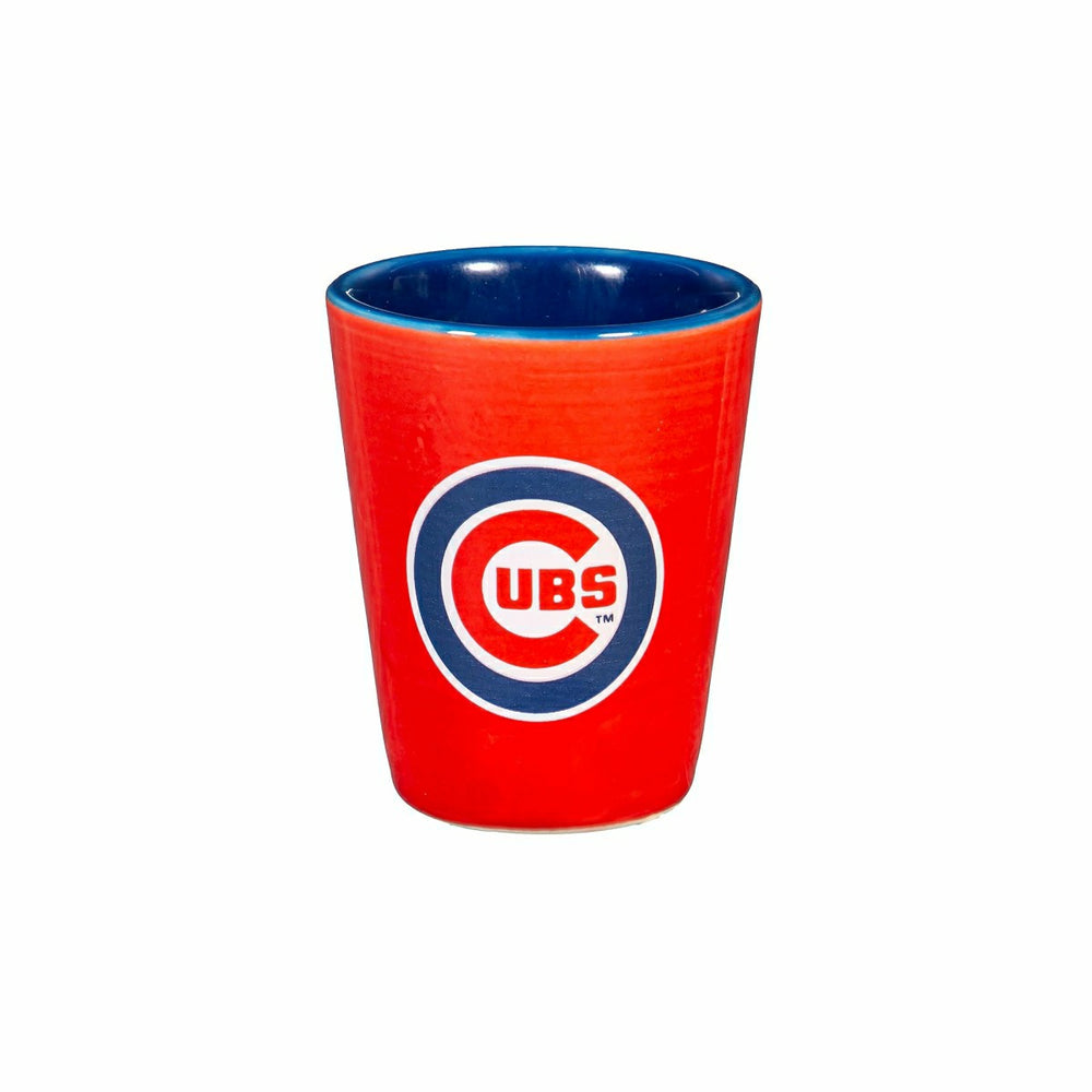 Chicago Cubs 4-Piece Ceramic 2oz. Shot Glass Set