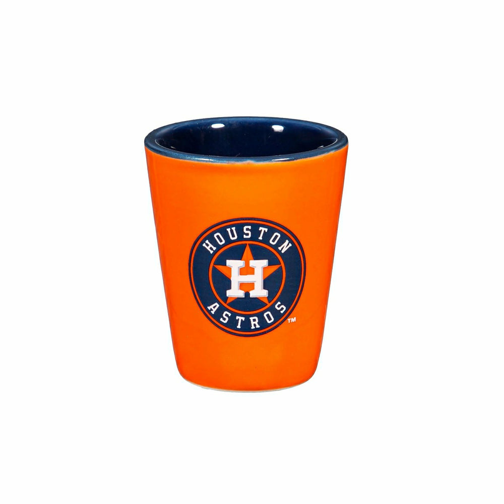 Houston Astros 4-Piece Ceramic 2oz. Shot Glass Set
