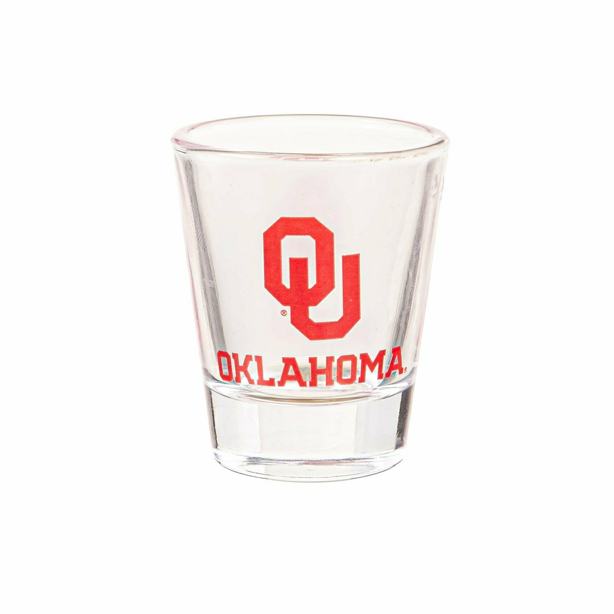 University of Oklahoma 4-Piece Ceramic and Glass 2oz. Shot Glass Set